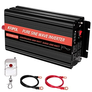 FLAMEZUM Pure Sine Wave Power Inverter 3500Watt DC 12 Volt to 120Volt Peak Power 7000Watt with LCD Display and Remote Control 2X 2.4A USB and 4X AC Outlets FLAMEZUM Pure Sine Wave Power Inverter 3500Watt DC 12 Volt to 120Volt Peak Power 7000Watt with LCD Display and Remote Control 2X 2.4A USB and 4X AC Outlets